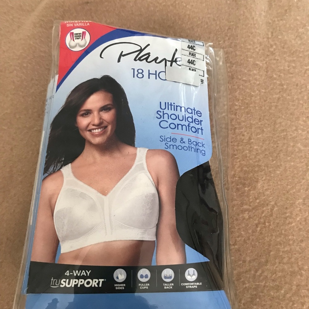 Playtex 18 Hour Bra, nwt 44C  Black,
